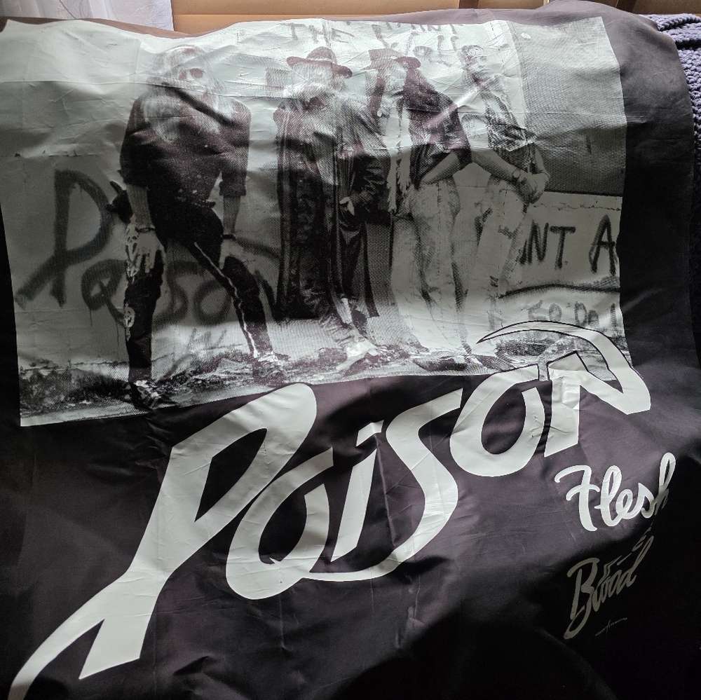 Poison "Flesh & Blood" Band Graphic Banner Print
